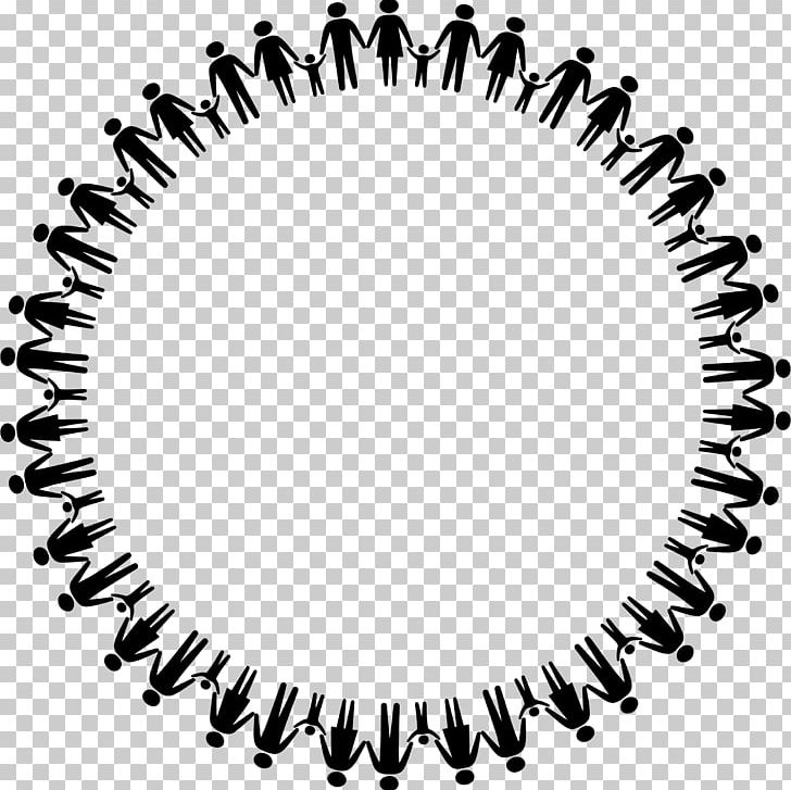 Circle Holding Hands PNG, Clipart, Area, Black, Black And White, Child, Circle Free PNG Download