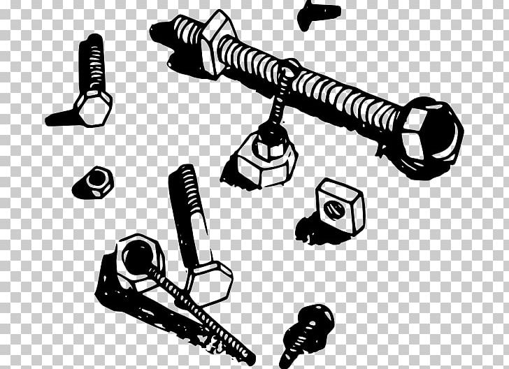 Nut Bolt Screw PNG, Clipart, Angle, Black, Black And White, Bolt, Clipon Nut Free PNG Download