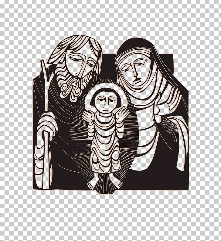 Holy Family Jesus Holy Kinship Nazareth Christmas PNG, Clipart, Art, Black, Black And White, Child, Christmas Free PNG Download