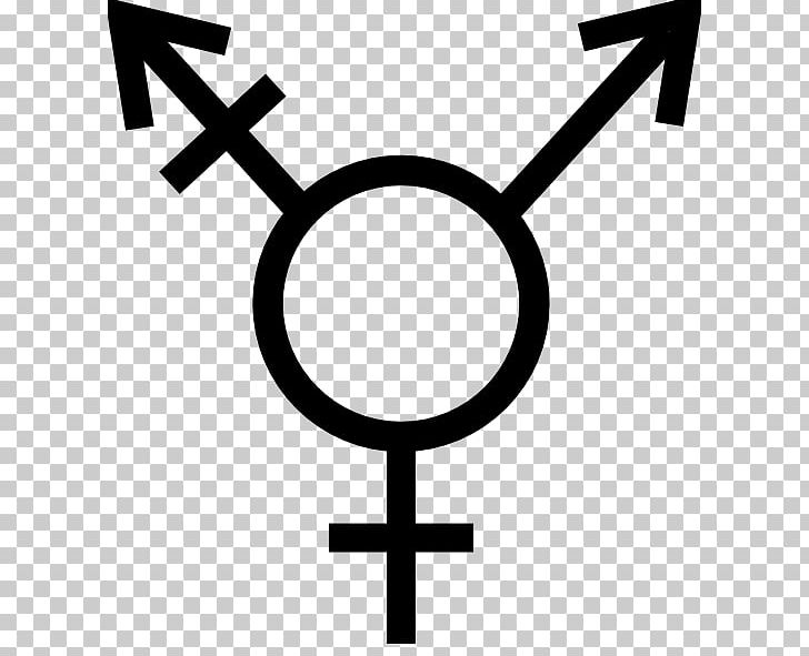 Transgender Gender Symbol LGBT PNG, Clipart, Area, Black And White, Cross, Female, Gender Free PNG Download