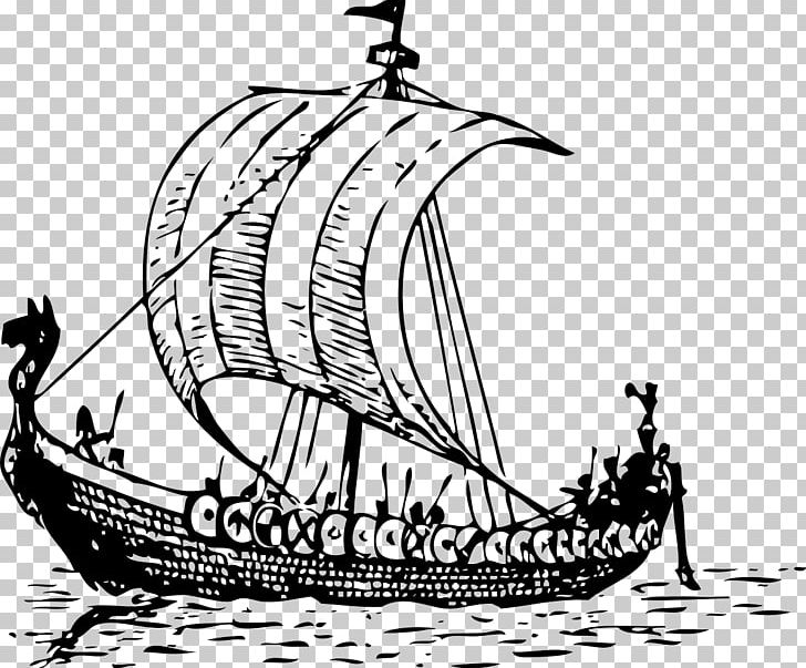 Viking Ships PNG, Clipart, Black And White, Boat, Brand, Brigantine, Caravel Free PNG Download