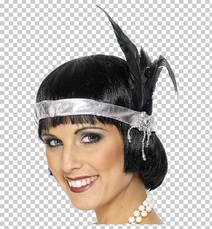 1920s Headband Feather Costume Silver PNG, Clipart, 1920s, Animals, Charleston, Cigarette Holder, Costume Free PNG Download