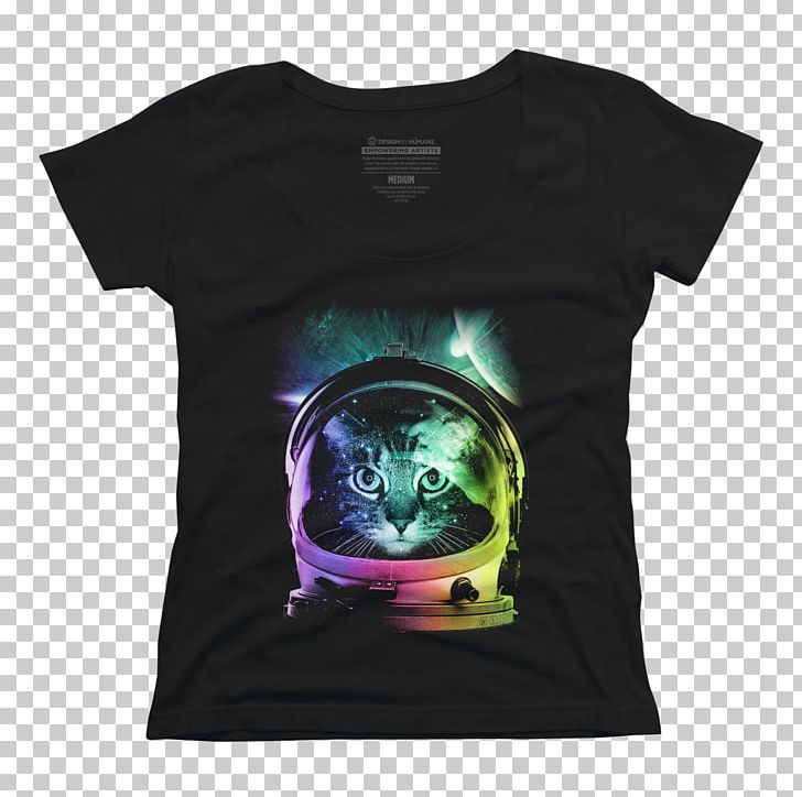 T-shirt Cat Kitten Hoodie Astronaut PNG, Clipart, Astronaut, Black, Bluza, Brand, Cat Free PNG Download