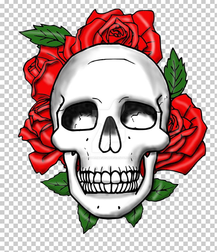 Skull Art Rose Bone PNG, Clipart, Art, Bone, Clip Art, Deviantart, Fantasy Free PNG Download