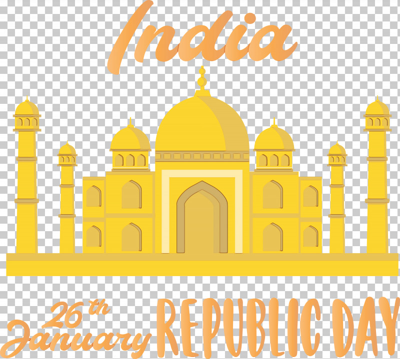 Landmark Yellow Line Architecture Logo PNG, Clipart, 26 January, Architecture, Happy India Republic Day, India Republic Day, Landmark Free PNG Download