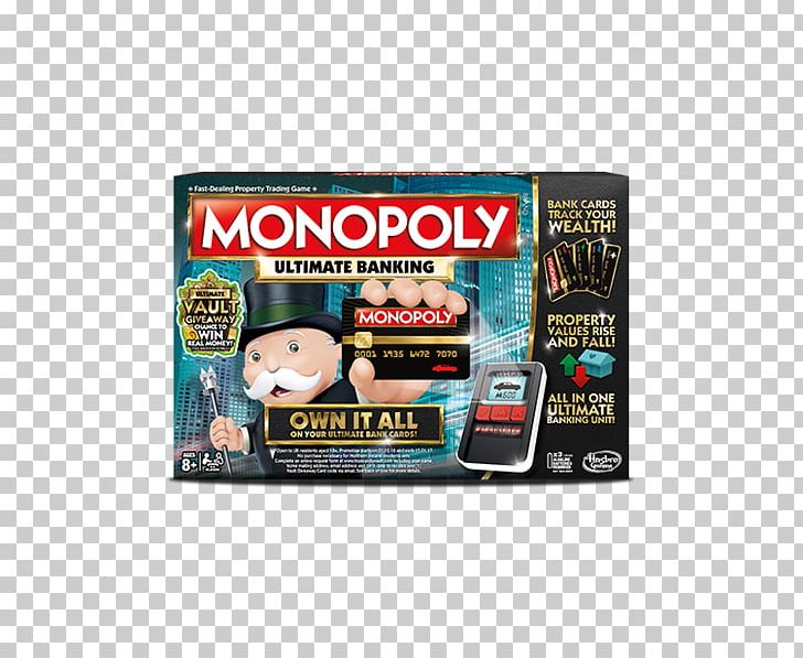 Hasbro Monopoly Ultimate Banking Board Game PNG, Clipart, Advertising, Bank, Board Game, Brand, Dice Free PNG Download