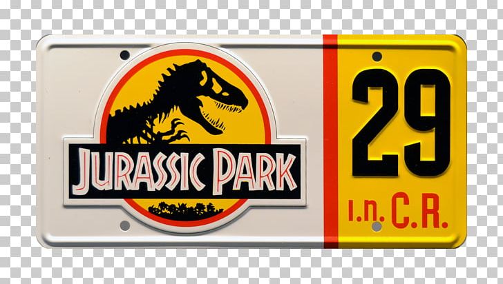 Vehicle License Plates Jurassic Park Logo PNG, Clipart, Area, Automotive Exterior, Brand, Hardware, Jurassic Park Free PNG Download