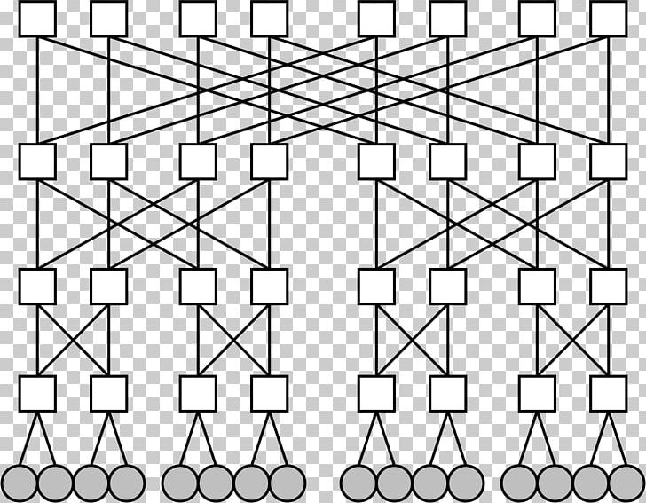 Fat Tree Network Topology Computer Network Red En árbol PNG, Clipart, Angle, Area, Black And White, Bus Network, Circle Free PNG Download