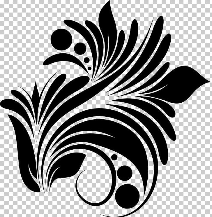 Stencil Floral Design Ornament PNG, Clipart, Art, Beak, Bird, Black, Black And White Free PNG Download