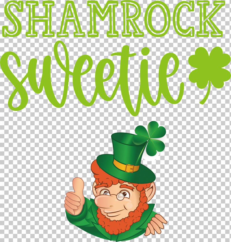 Shamrock Sweetie St Patricks Day Saint Patrick PNG, Clipart, Behavior, Cartoon, Character, Christmas Day, Christmas Ornament Free PNG Download