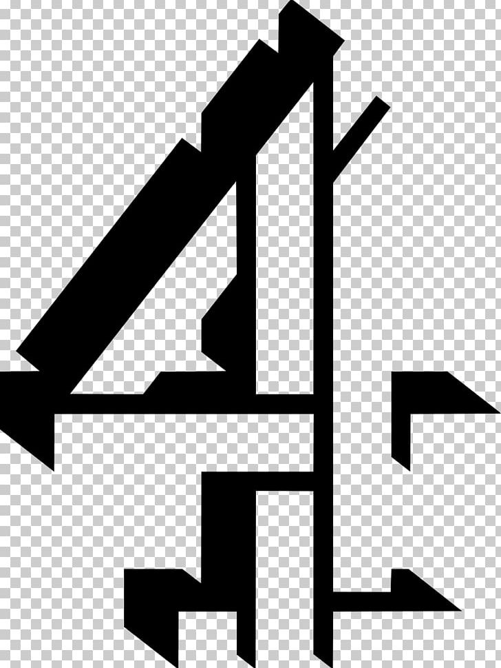 Channel 4 Television Channel Logo PNG, Clipart, Angle, Art, Black And White, Broadcasting, Channel Free PNG Download