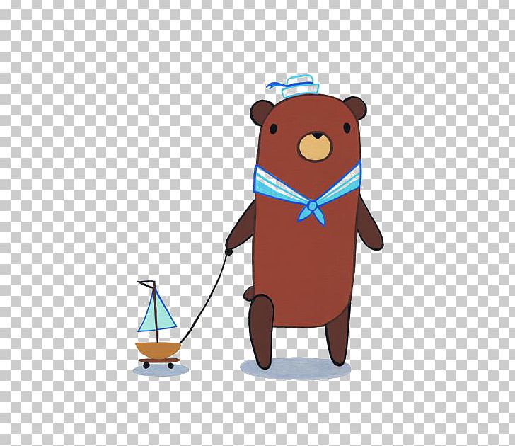 Bear Cartoon Digital Illustration Illustration PNG, Clipart, Animals, Art, Balloon Cartoon, Bear, Boat Free PNG Download