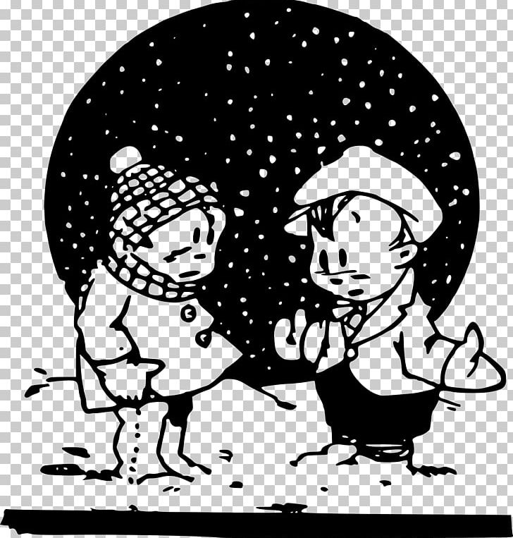 The Snowy Day Drawing PNG, Clipart, 4 P, Art, Black, Black And White, Cartoon Free PNG Download