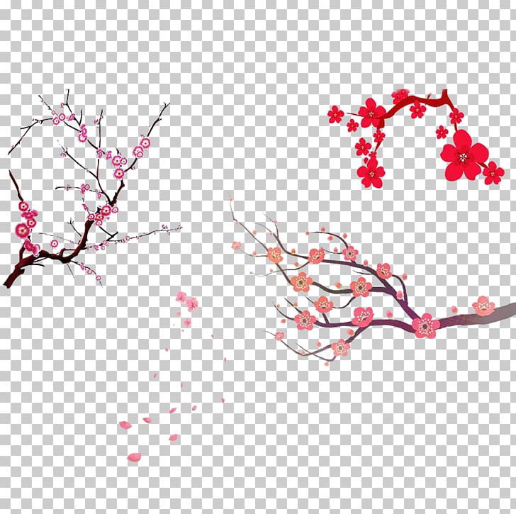 Cherry Blossom Tree Prunus Serrulata PNG, Clipart, Beautiful Handpainted Cherry Tree, Branch, Cartoon, Cherry, Flower Free PNG Download