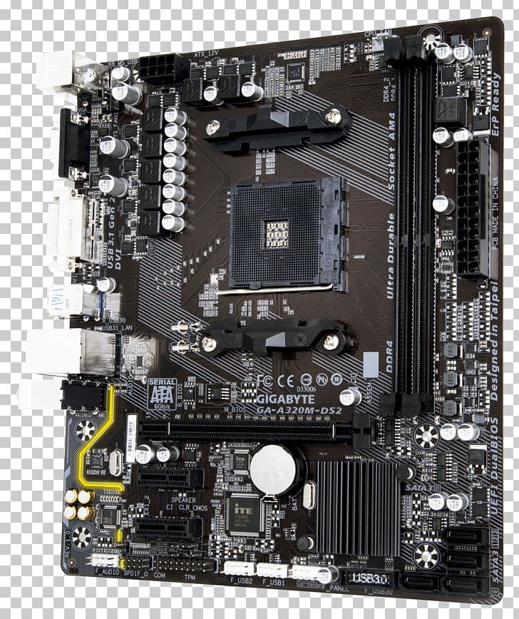 Socket AM4 Intel Motherboard Gigabyte Technology MicroATX PNG, Clipart, 320, Atx, Central Processing Unit, Computer Component, Computer Hardware Free PNG Download
