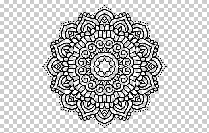 Mandala Coloring Book Drawing PNG, Clipart, Area, Black, Black And White, Circle, Coloring Pages Free PNG Download