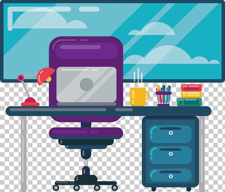 Laptop Interior Design Services Designer PNG, Clipart, Blue, Chair, Classroom, Computer, Desk Free PNG Download