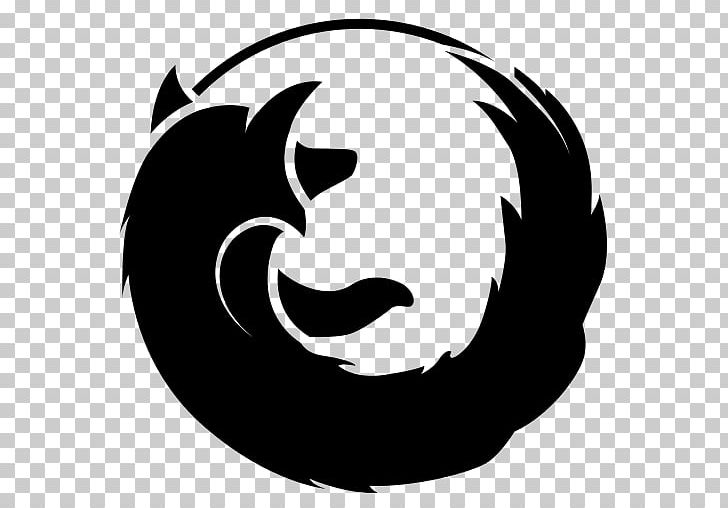 mozilla firefox logo black