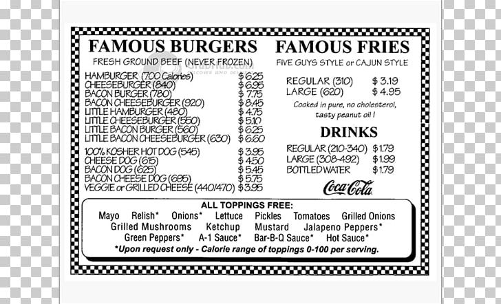 Five Guys Hamburger Menu Restaurant Coupon PNG, Clipart, Area, Arlington, Brand, Coupon, Couponcode Free PNG Download