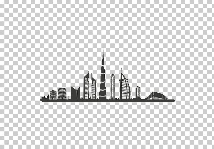 Dubai Skyline Silhouette Black And White PNG, Clipart, Dubai, World Landmarks Free PNG Download