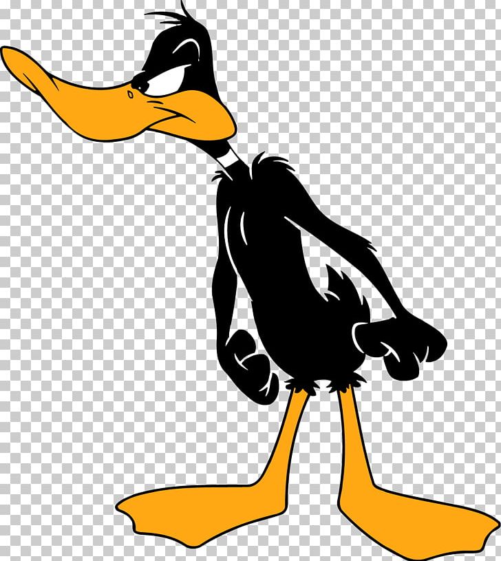 Daffy Duck Donald Duck Looney Tunes PNG, Clipart, Artwork, Beak, Bird, Black And White, Bugs Free PNG Download
