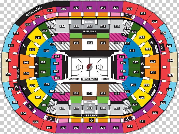 Moda Center Portland Trail Blazers Rose Quarter NBA Seating Assignment PNG, Clipart, Aircraft Seat Map, Area, Arena, Circle, Club Seating Free PNG Download