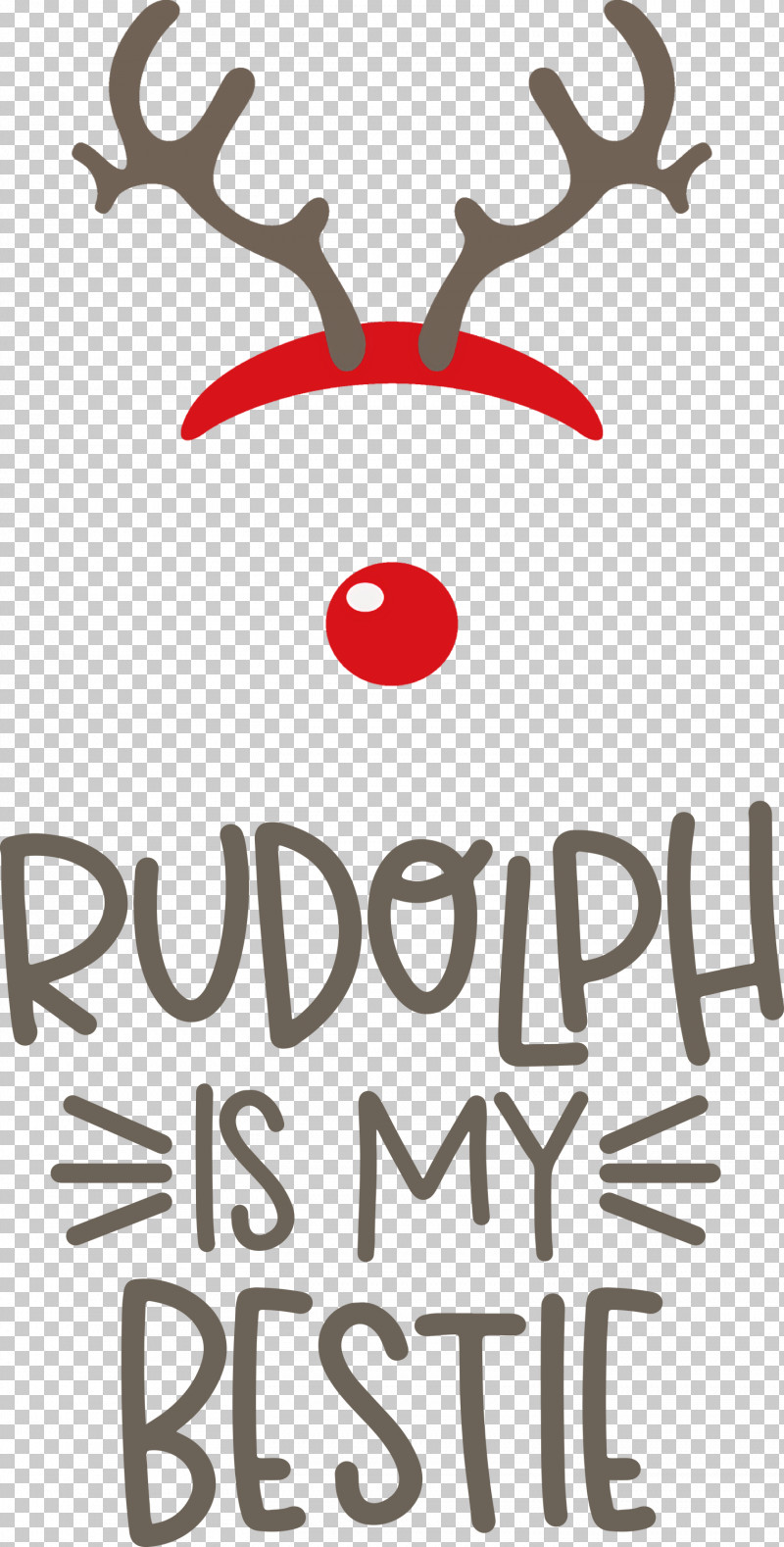 Rudolph Is My Bestie Rudolph Deer PNG, Clipart, Antler, Biology, Christmas, Deer, Logo Free PNG Download