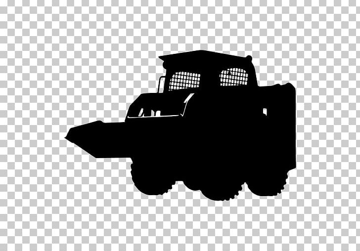 Skid-steer Loader Silhouette Beef Cattle PNG, Clipart, Animals, Beef Cattle, Black, Black And White, Cattle Free PNG Download