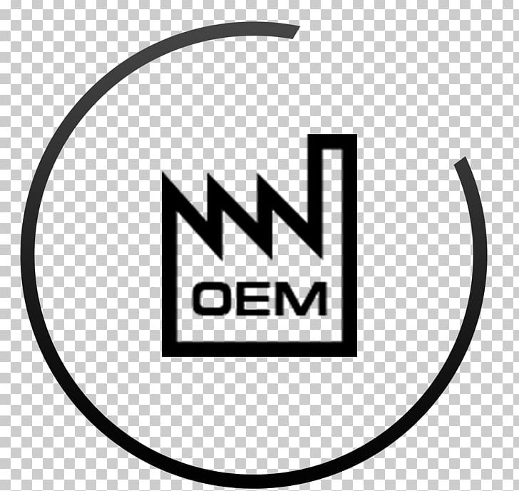 Original Equipment Manufacturer Brand Computer Icons Sign Symbol PNG, Clipart, Area, Black, Black And White, Brand, Circle Free PNG Download