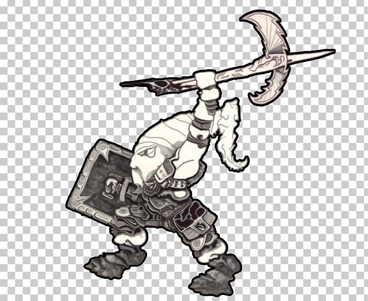 Illustration Weapon Profession Legendary Creature PNG, Clipart, Art, Black And White, Cold Weapon, Fictional Character, Headgear Free PNG Download