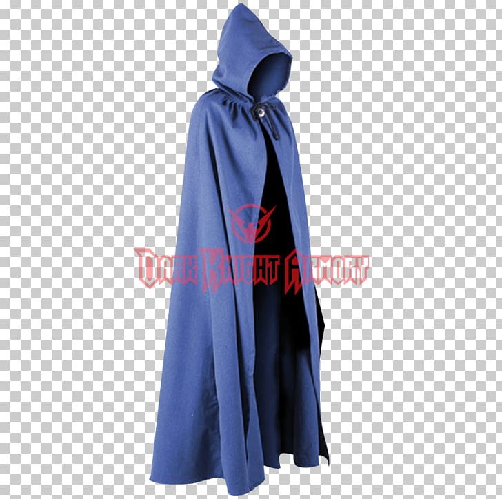Cloak Robe Hood Outerwear Cape PNG, Clipart, Blue, Button, Cape, Cloak, Cobalt Blue Free PNG Download