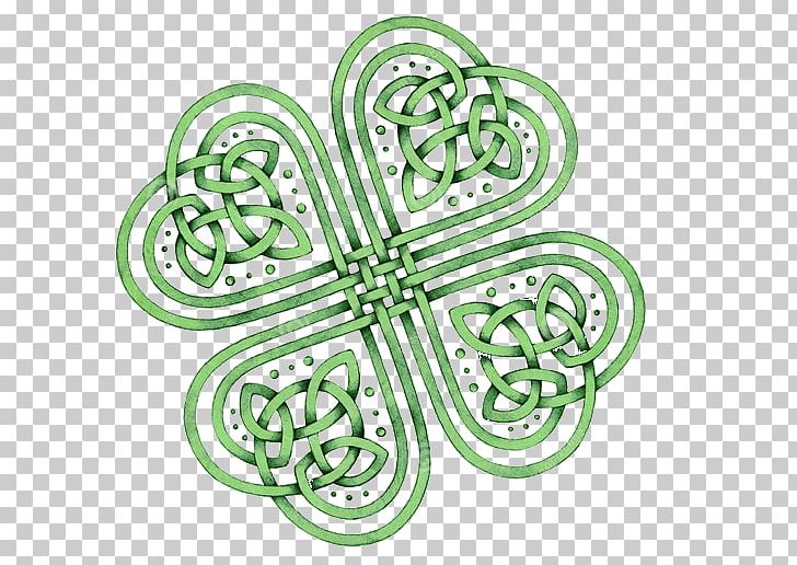 celtic four leaf clover drawing