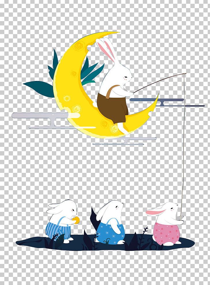 Mid-Autumn Festival Rabbit PNG, Clipart, Animals, Art, Autumn, Beak, Cartoon Free PNG Download