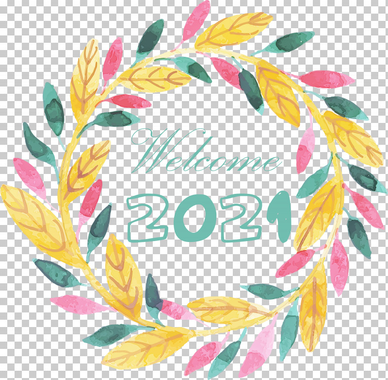 Happy New Year 2021 Welcome 2021 Hello 2021 PNG, Clipart, Drawing, Floral Design, Flower, Happy New Year, Happy New Year 2021 Free PNG Download