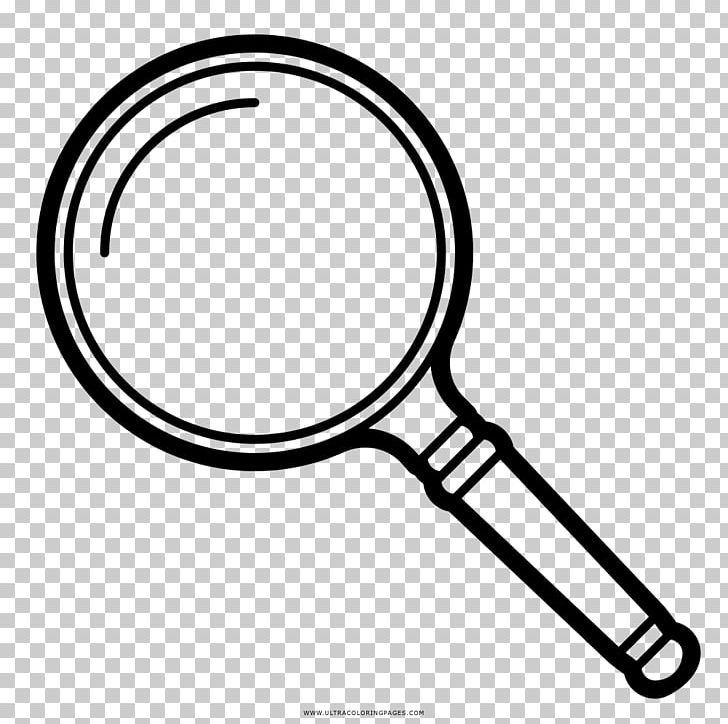 Drawing Coloring Book Magnifying Glass Black And White PNG, Clipart, Black And White, Circle, Coloring Book, Cycle Polo, Drawing Free PNG Download