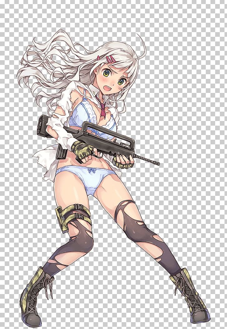 Gun Anime FAMAS Firearm PNG, Clipart, Anime, Art, Bishojo, Cartoon, Cold Weapon Free PNG Download