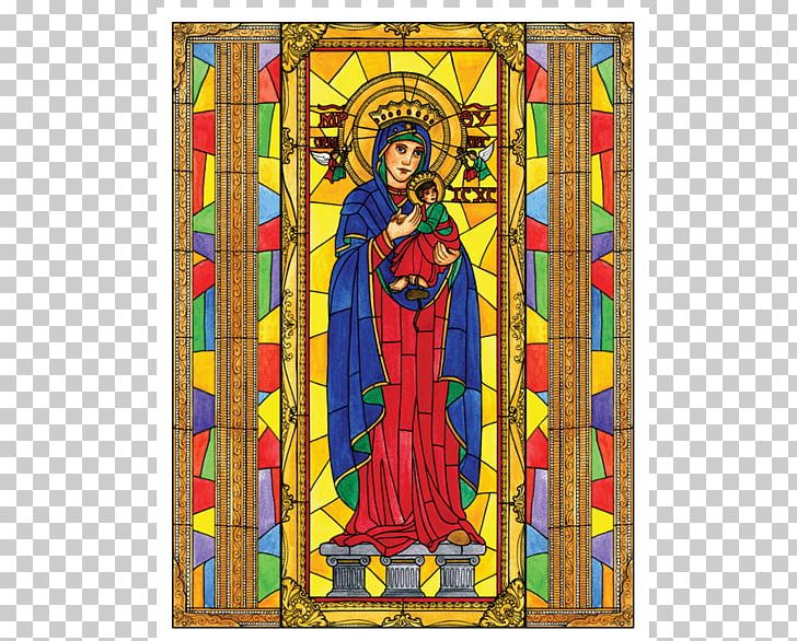 Stained Glass Our Lady Of Perpetual Help Mary Untier Of Knots Art PNG, Clipart, 5 X, Art, Beauty, Consolation, Glass Free PNG Download