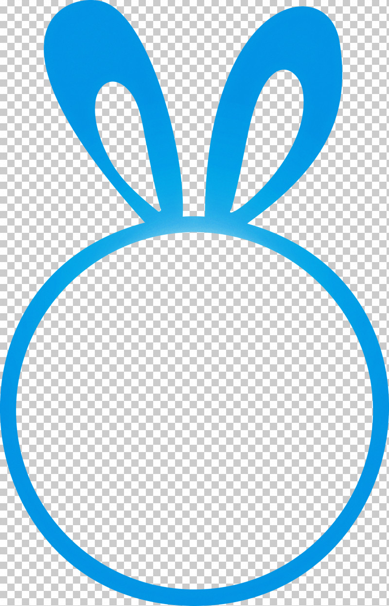 Easter Bunny Frame PNG, Clipart, Blue, Circle, Easter Bunny Frame, Oval, Turquoise Free PNG Download