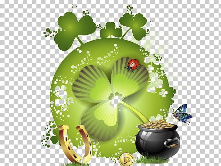 Four-leaf Clover Saint Patricks Day Shamrock PNG, Clipart, Clover, Clover Border, Clover Leaf, Clovers, Clover Vector Free PNG Download