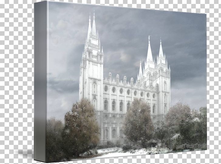 Salt Lake Temple Gallery Wrap Canvas Art Architecture PNG, Clipart, Architecture, Art, Black And White, Building, Canvas Free PNG Download