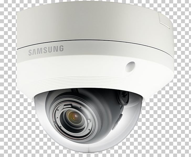 Hanwha Techwin Samsung Techwin IPOLIS SNV-7084N IP Camera Hanwha Aerospace PNG, Clipart, 1080p, Angle, Camera, Closedcircuit Television, Dome Free PNG Download