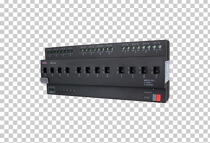 KNX Electronics Relay HDL Hedong Enterprise Electrical Switches PNG, Clipart, Amplifier, Audio Receiver, Building Automation, Electrical Switches, Electric Current Free PNG Download