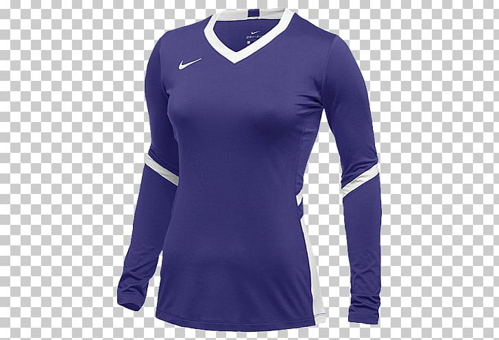 Long-sleeved T-shirt Nike Long-sleeved T-shirt Jersey PNG, Clipart, Active Shirt, Blue, Clothing, Cobalt Blue, Electric Blue Free PNG Download