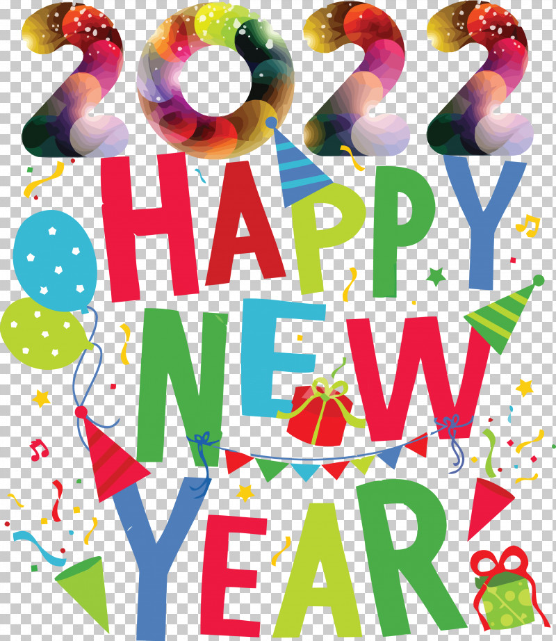2022 Happy New Year Happy 2022 New Year 2022 PNG, Clipart, Balloon, Geometry, Line, Mathematics, Meter Free PNG Download