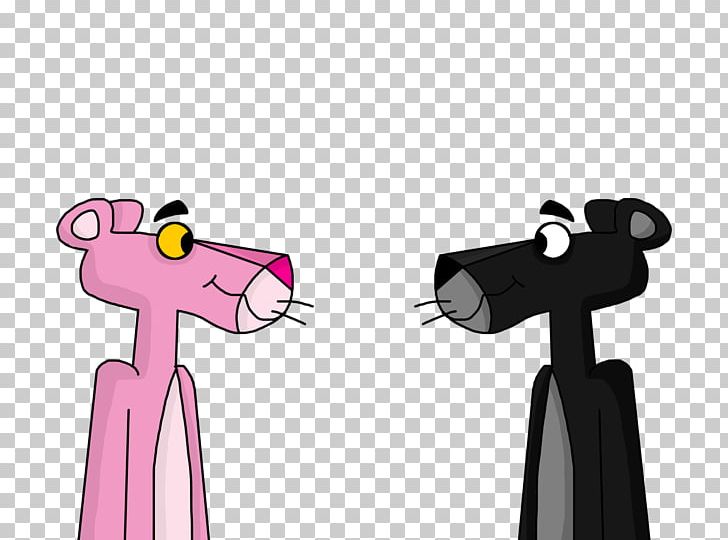 pink panther black and white