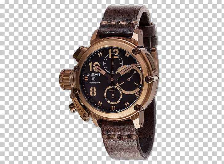 Automatic Watch Chronograph Clock U-boat PNG, Clipart, Accessories, Automatic Watch, Brand, Bronze, Brown Free PNG Download