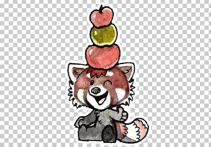 Red Panda Sticker Giant Panda Telegram PNG, Clipart, 2016, Artist, Bear, Character, Christmas Ornament Free PNG Download