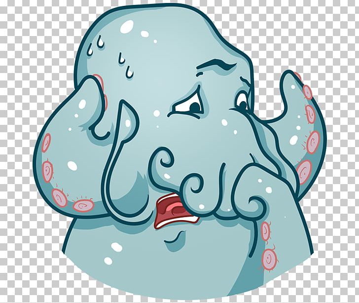 The Call Of Cthulhu Telegram Sticker Cthulhu Mythos PNG, Clipart, Area, Art, Artwork, Blue, Call Of Cthulhu Free PNG Download