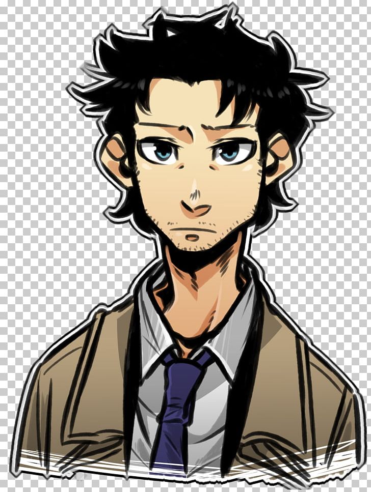 Castiel Supernatural Misha Collins Dean Winchester Cartoon PNG, Clipart, Anime, Art, Black Hair, Brown Hair, Cartoon Free PNG Download