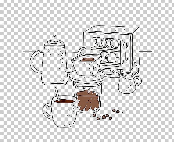 Coffee Cup Kettle PNG, Clipart, Beer Mug, Black And White, Cartoon, Coffee, Coffe Mug Free PNG Download